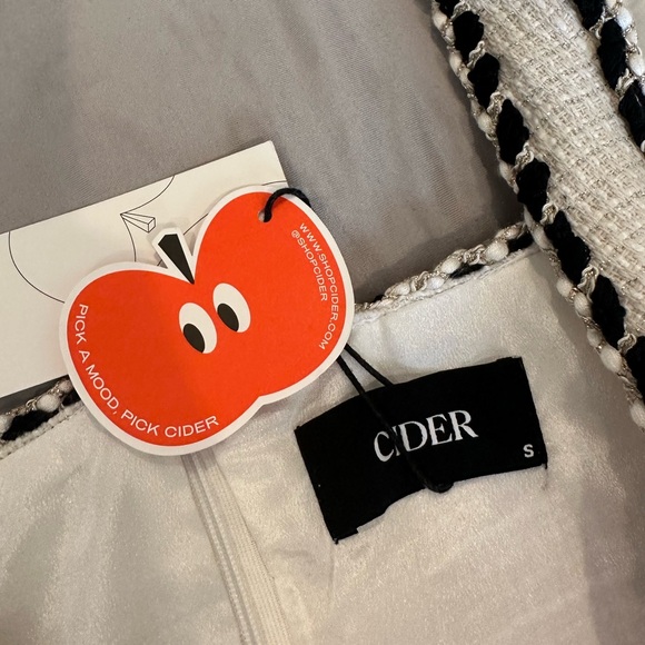 Cider White Tweed Mini Dress - Picture 5 of 7